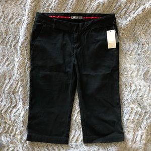 Split - Black Bermuda Shorts